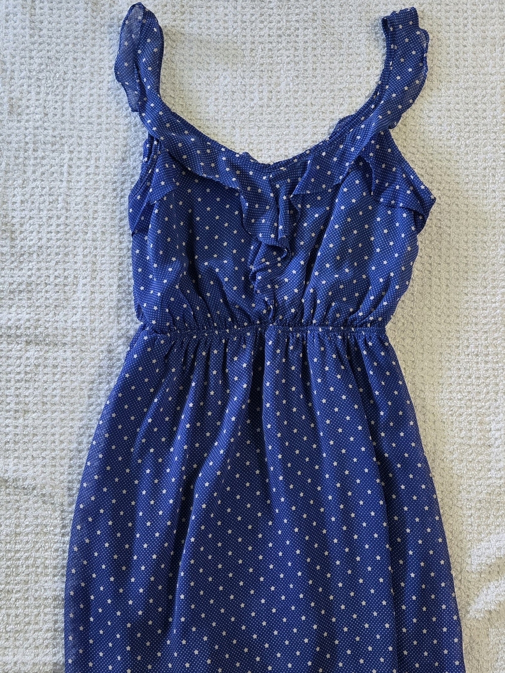 Soprano Blue Polka Dot Mini Dress